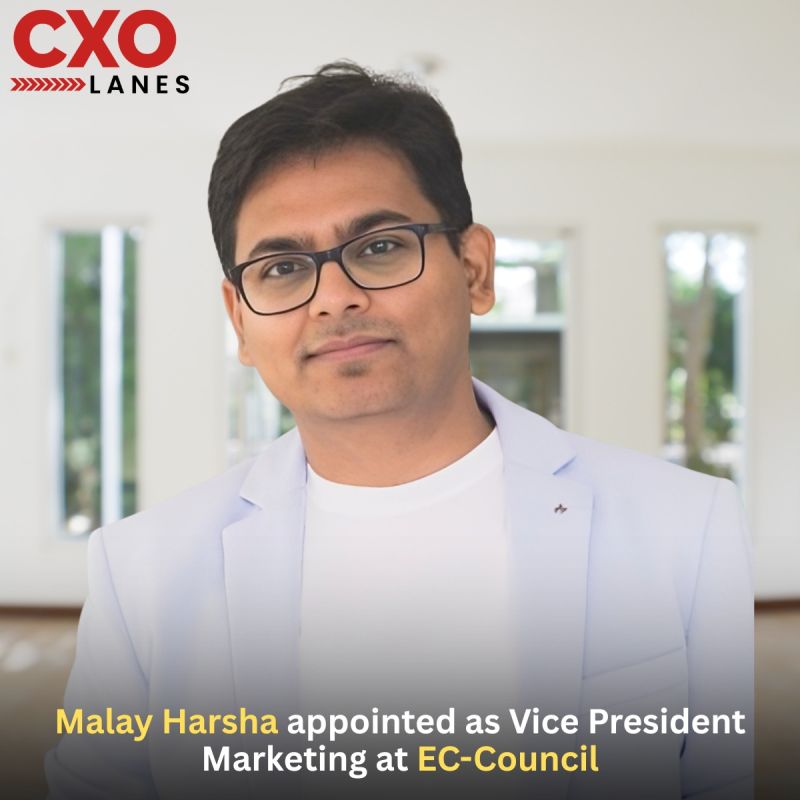 Malay Harsha has been appointed as Vice President Marketing at EC-Council. He brings over 19 years of experience in marketing, growth,