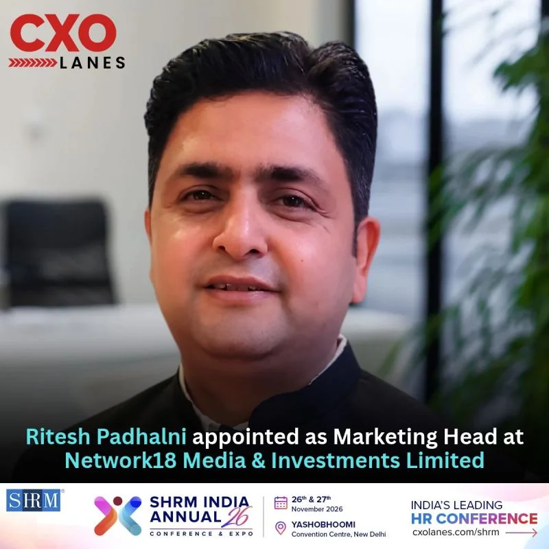 Ritesh Padhalni appointed as Marketing Head, Hindi Speaking Markets, at Network18 Media & Investments Limited