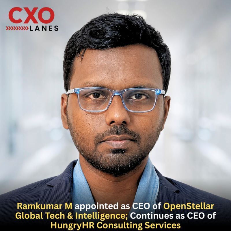 Ramkumar M has been appointed as Chief Executive Officer (CEO) of Openstellar Global Tech & Intelligence, while continuing in his role as Fo
