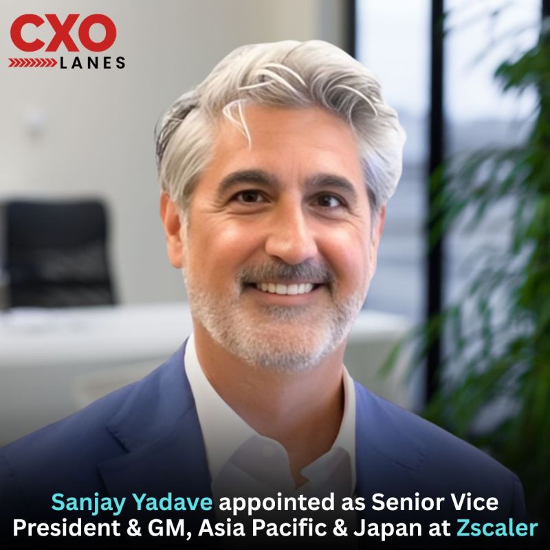 Sanjay Yadave has been appointed as Senior Vice President & GM, Asia Pacific & Japan at Zscaler. In his new role, he will lead Zscaler’s