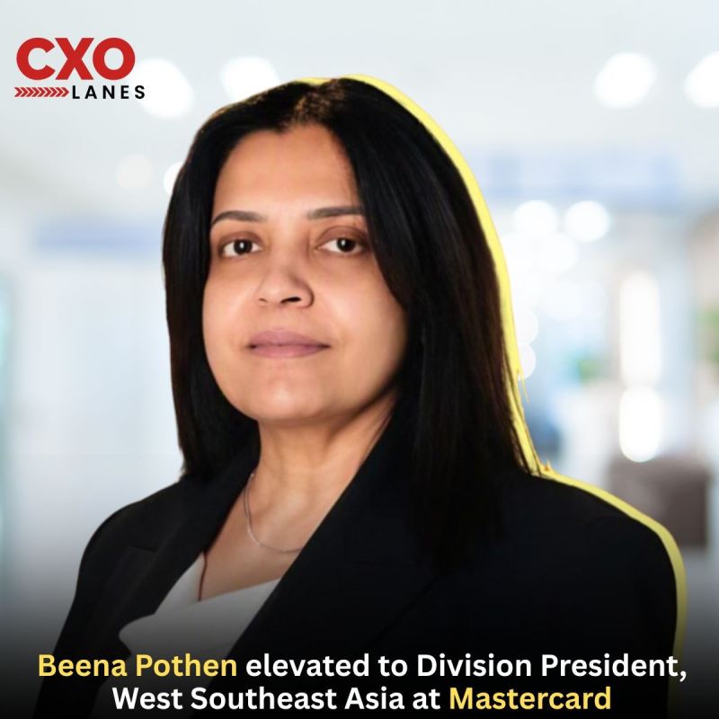 Beena Pothen elevated as Division President, West Southeast Asia at Mastercard