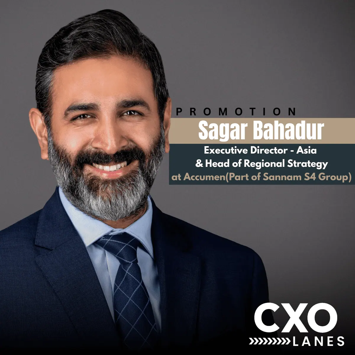 Sagar Bahadur Elevated to Executive Director – Asia and Head of Regional Strategy at Acumen