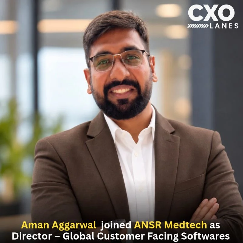 Aman Aggarwal has joined ANSR Medtech as Director – Global Customer Facing Softwares