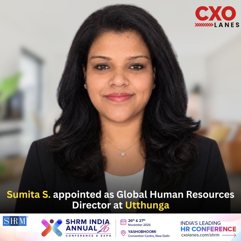 SUMITA S. has been appointed as Global Human Resources Director at Utthunga. She brings extensive HR leadership experience...