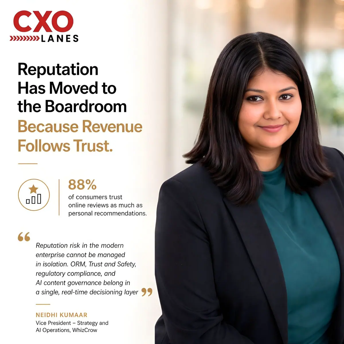 Reputation Has Moved to the Boardroom: Revenue Follows Trust