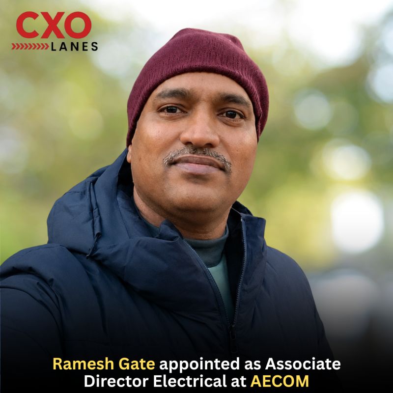 Ramesh Gate has been appointed Associate Director Electrical at AECOM.