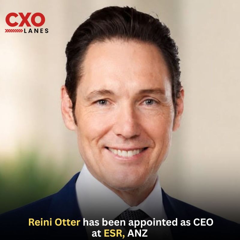 Reini Otter appointed as CEO at ESR Group of its Australia and New Zealand business