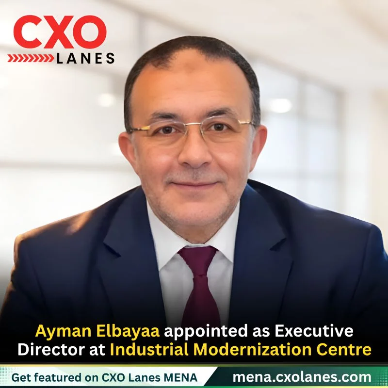 Ayman Elbayaa appointed as Executive Director at Industrial Modernization Centre, IMC, Egypt and Assistant Minister for Digital Transformation by…