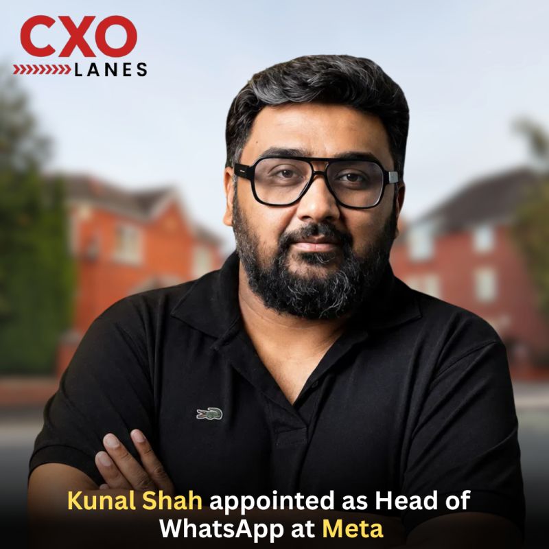 Kunal Shah has been appointed as Head of WhatsApp at Meta, marking a major leadership milestone for one of India’s most prominent technology
