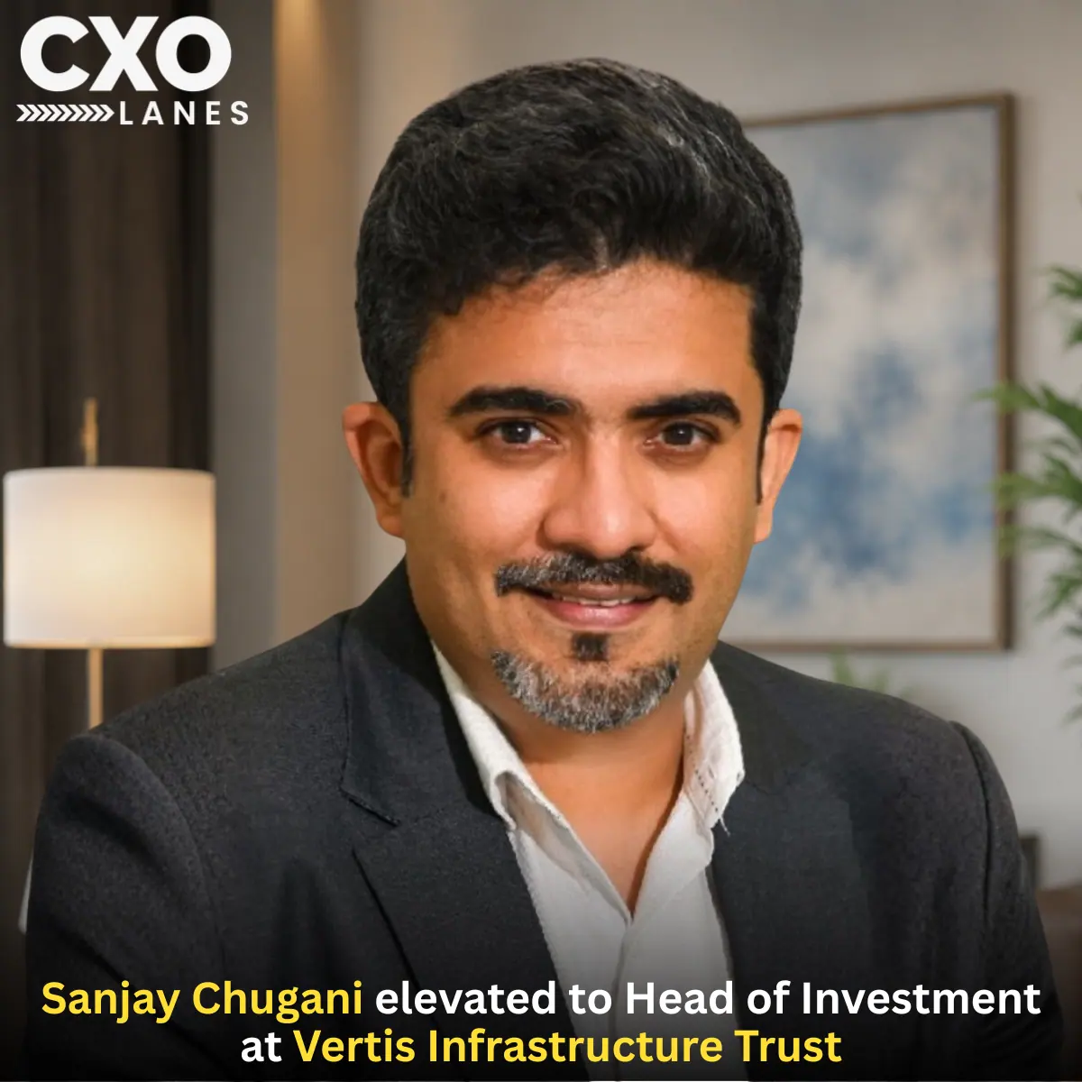 Sanjay Chugani Elevated to Head – Investments at Vertis Infrastructure Trust