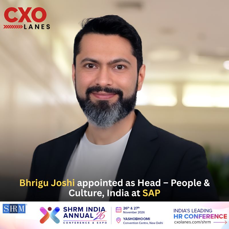 Bhrigu Joshi has been appointed as Head – People & Culture, India at SAP , where he will lead t