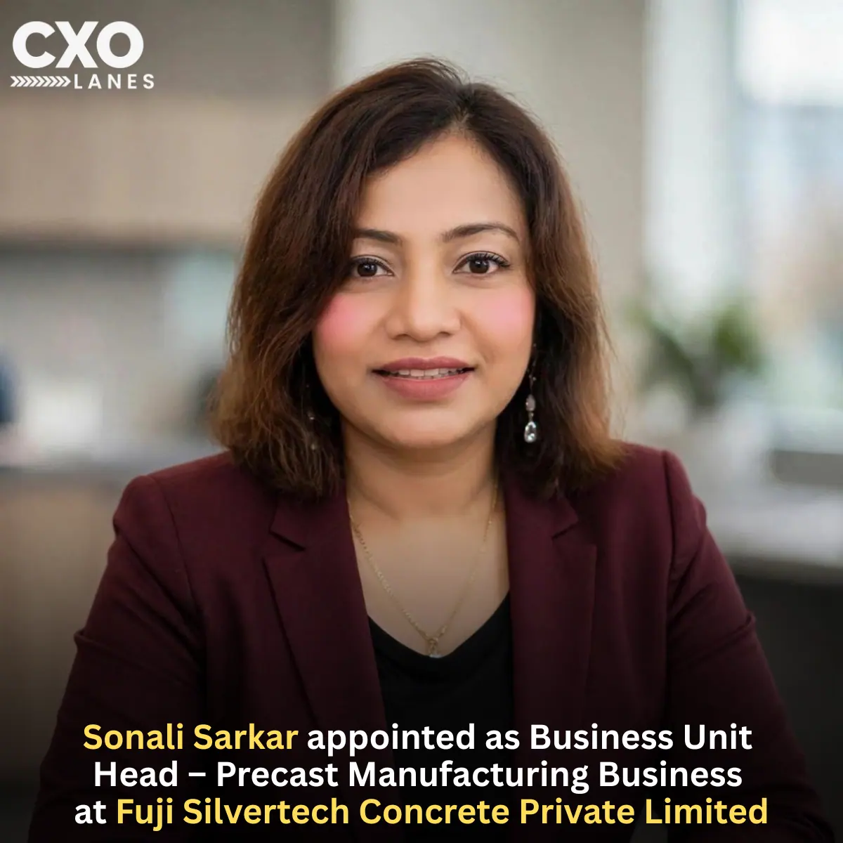 Sonali Sarkar Appointed as Business Unit Head – Precast Manufacturing Business at Fuji Silvertech Concrete