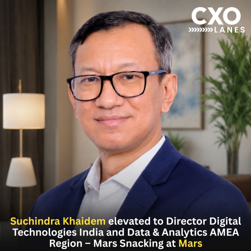 Suchindra Khaidem has been elevated to Director Digital Technologies India and Data & Analytics AMEA Region – Mars Snacking at Mars. In this