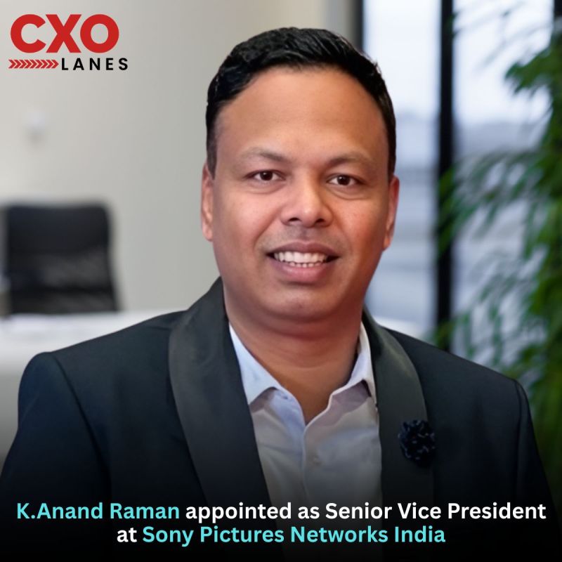K.Anand Raman has been appointed as Senior Vice President at Sony Pictures Networks India. In his new role, he will focus on driving