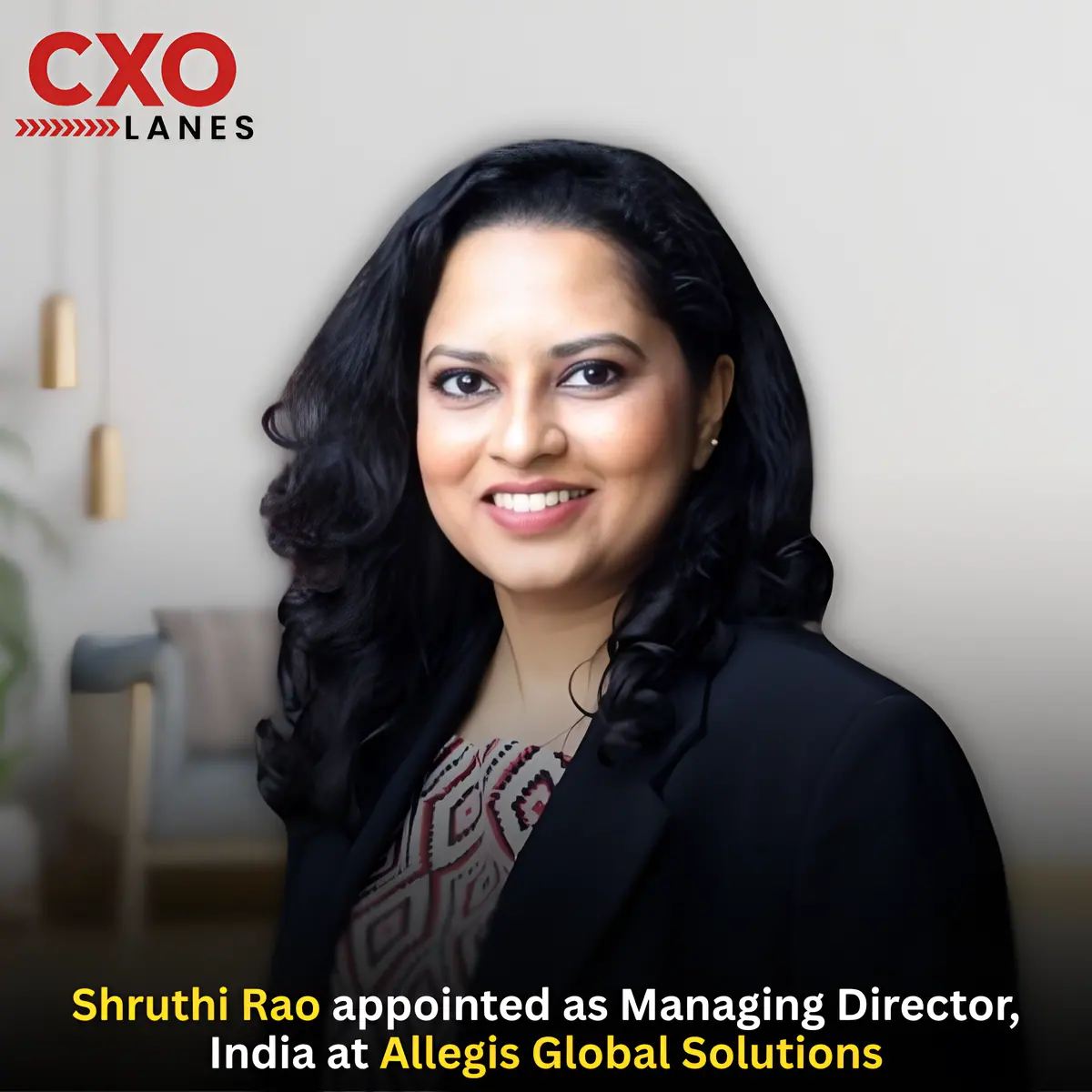 Shruthi Rao Appointed as Managing Director, India at Allegis Global Solutions