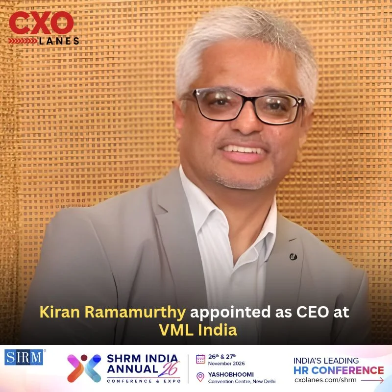 Kiran Ramamurthy appointed as CEO at VML India