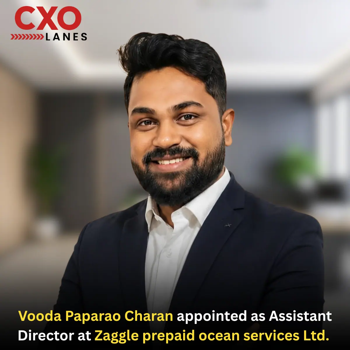 Vooda Paparao Charan has been appointed as Assistant Director at Zaggle