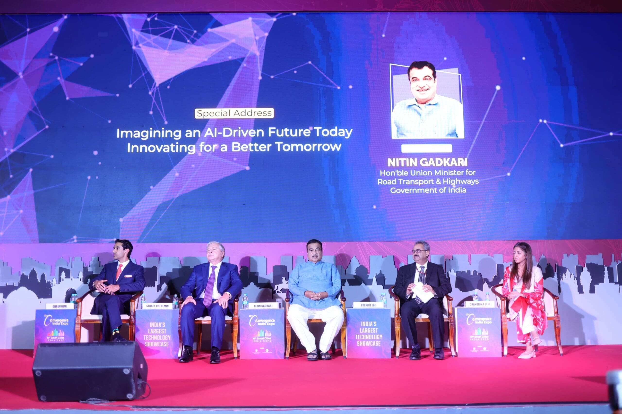 Shri Nitin Gadkari, Union Minister for Road Transport & Highways at Convergence India Expo 2025 (2)